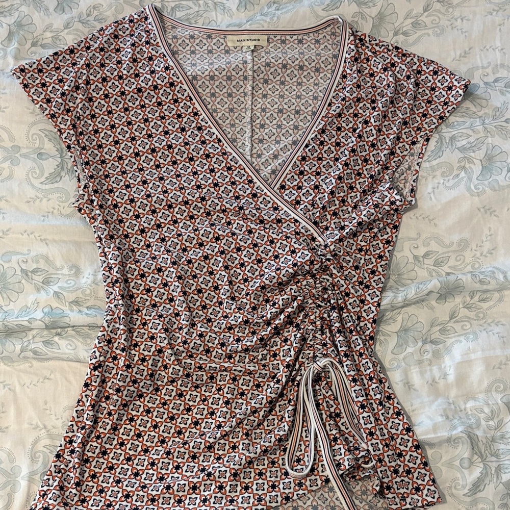 Max Studio Floral Patterned Top